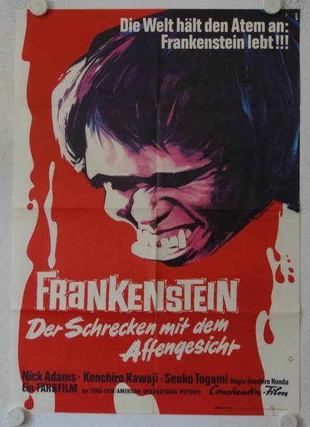 Frankenstein - Der Schrecken mit dem Affengesicht originales deutsches Filmplakat